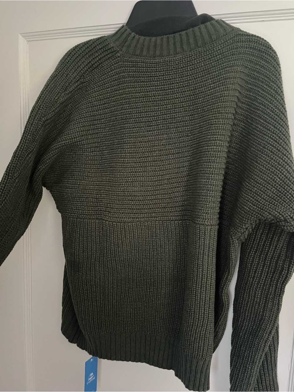 Cupshe Olive Crewneck Knit Sweater